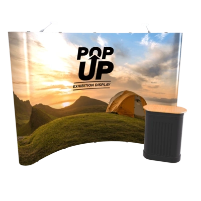 4x3 Curved Pop-Up