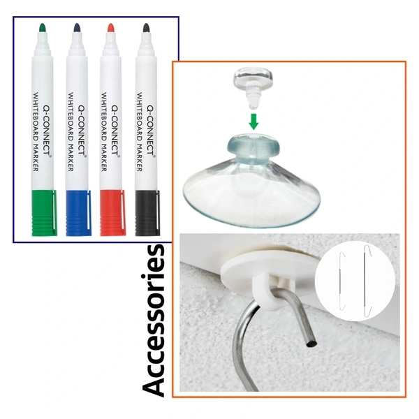  Poster Accessories Suckers And Pins Hanging Hoops And Wires Dry Wipe Pens