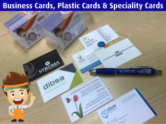 Business Cards, Plastic Cards & Speciality Cards