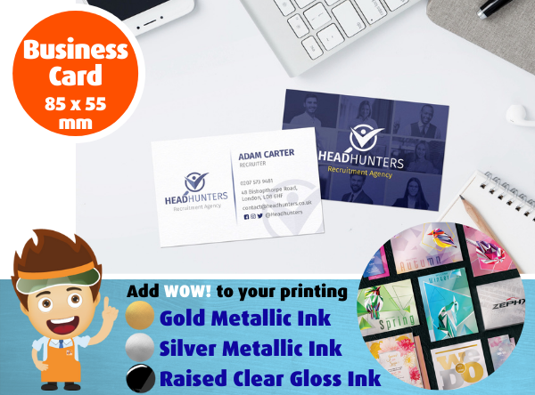Classic Business Cards - Size 85 mm x 55 mm - Business Stationery - John Brailsford Printers