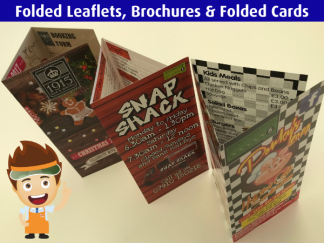 ~ Same Day ~ Super & Everyday Value Service ~ Folded Leaflets, Brochures & Folded Cards