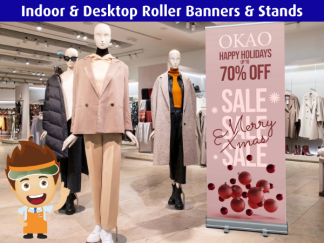 ~ Same Day ~ Super & Everyday Value Service ~ Indoor & Desktop Roller Banners & Stands