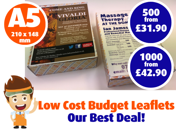 Low Cost Budget Leaflets - Our Best Deal!