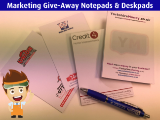 Marketing Give-Away Notepads & Deskpads