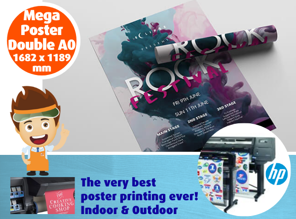 Mega Poster Double A0 - Indoors & Outdoors - John Brailsford Printers