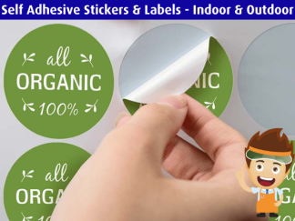 Self Adhesive Stickers & Labels - Indoor & Outdoor