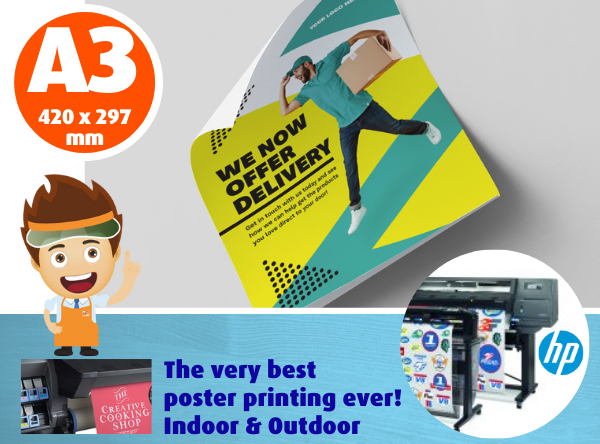 A3 Posters - Indoors & Outdoors - John Brailsford Printers
