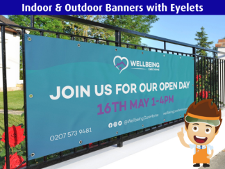 ~ Same Day ~ Super & Everyday Value Service ~ Indoor & Outdoor Banners with Eyelets